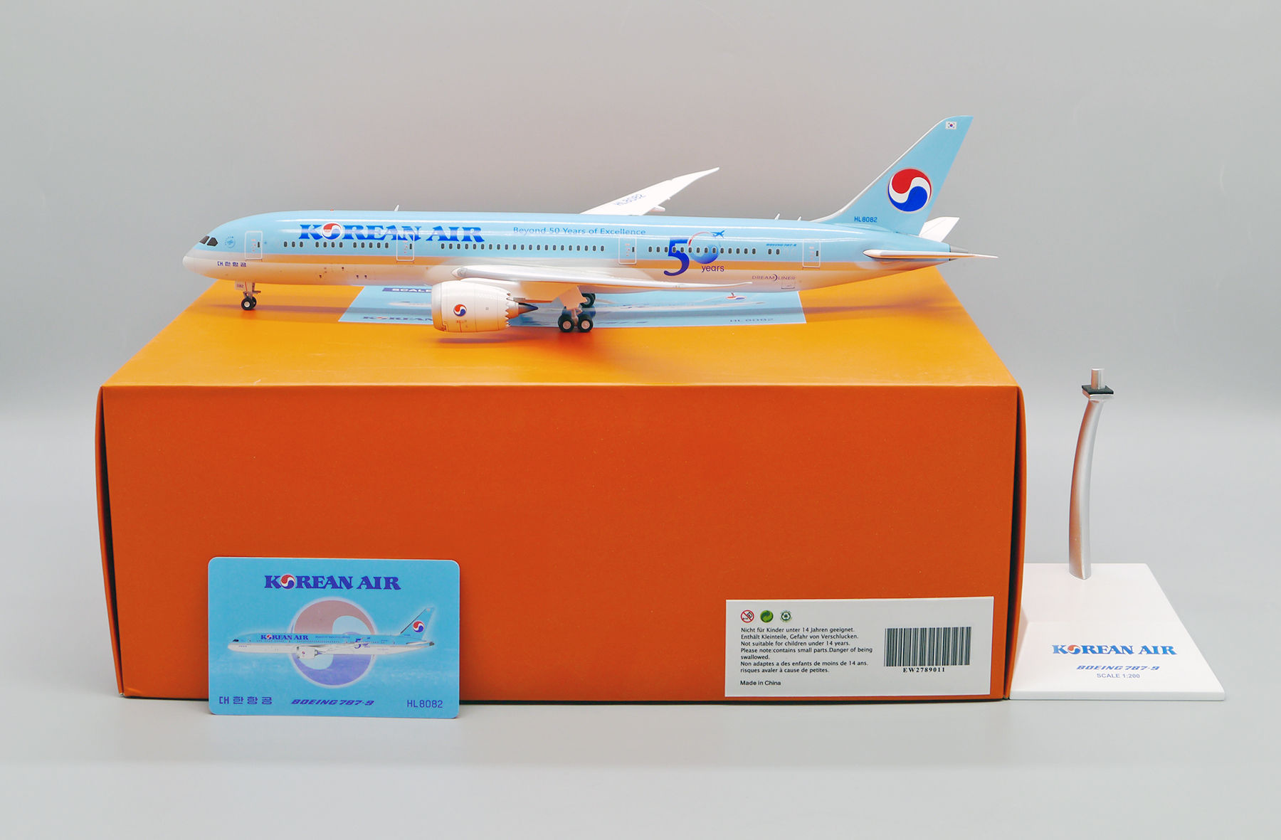 "Flaps Down" Korean Air B787-9 Reg: HL8082 EW Wings Scale 1:200 EW2789011A (E+)