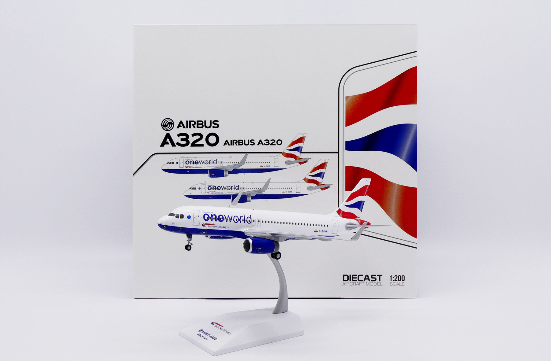 British Airways A320 Reg: G-EUYR "Oneworld" Scale 1:200 Diecast SA2058