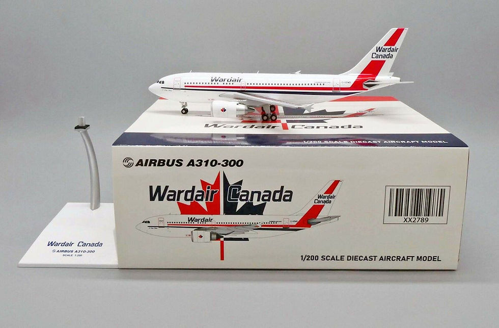 Wardair Canada A310-300 Reg: C-GDWD JC Wings Scale 1:200 Diecast Model XX2789