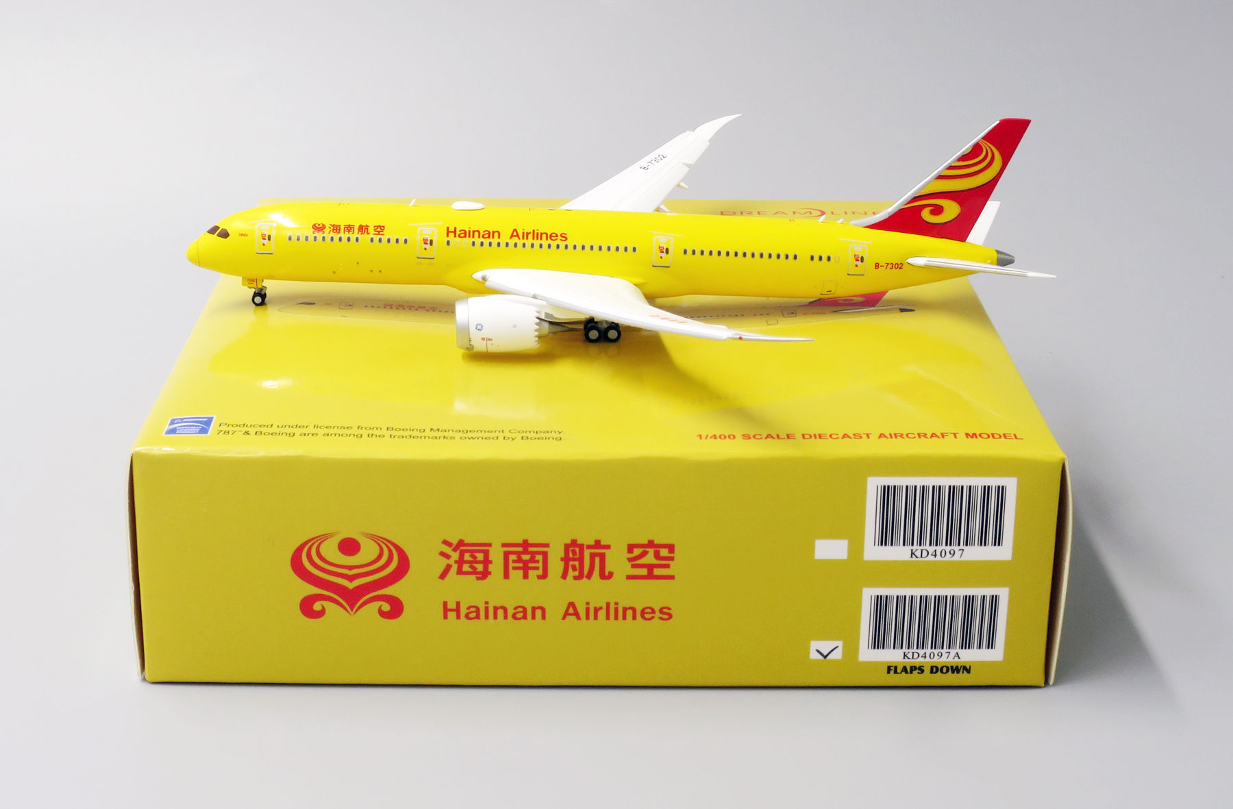 Hainan B787-9 Reg: B-7302 Flap Down Version JC Wings Diecast 1:400 KD4097A