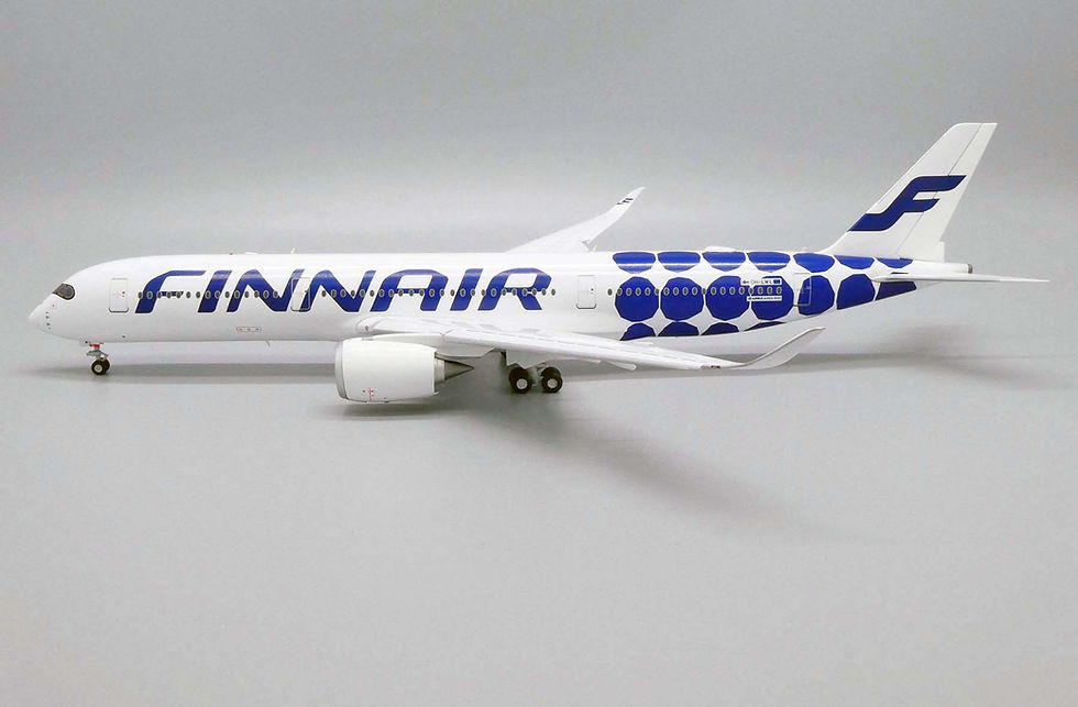 Thumbnail: "Flaps Down" Finnair A350-900XWB Reg: OH-LWL JC Wings 1:200 Diecast XX2189A