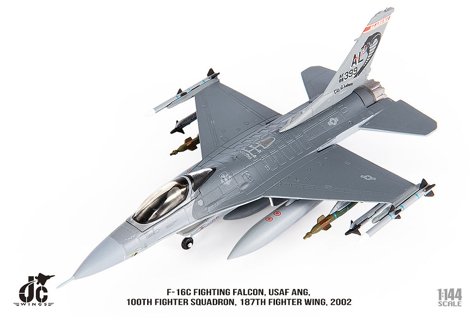 Thumbnail: F-16C, USAF ANG, 100th Fighter Squadron, 2002, 1/144, JCW-144-F16-006