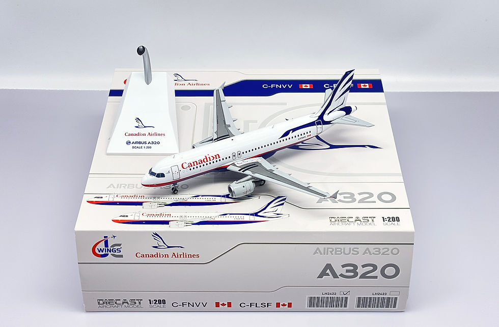 Canadian Airlines A320 Reg: C-FNVV Scale 1:200 JC Wings Diecast model LH2422 (E)