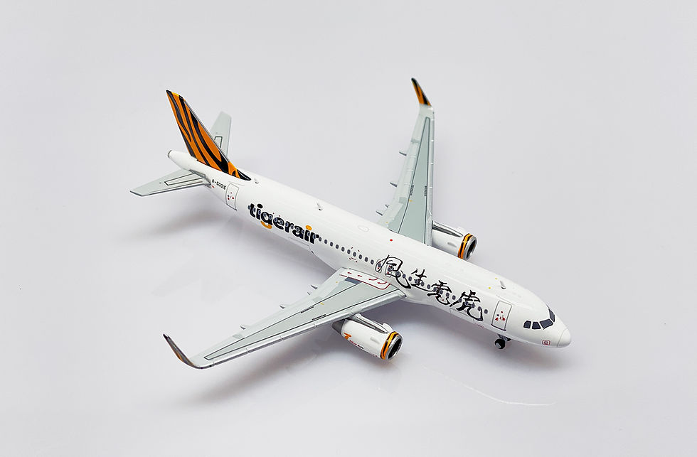 Thumbnail: Tigerair Taiwan A320 Reg: B-50015 Scale 1:400 JC Wings Diecast model XX40071 (E)