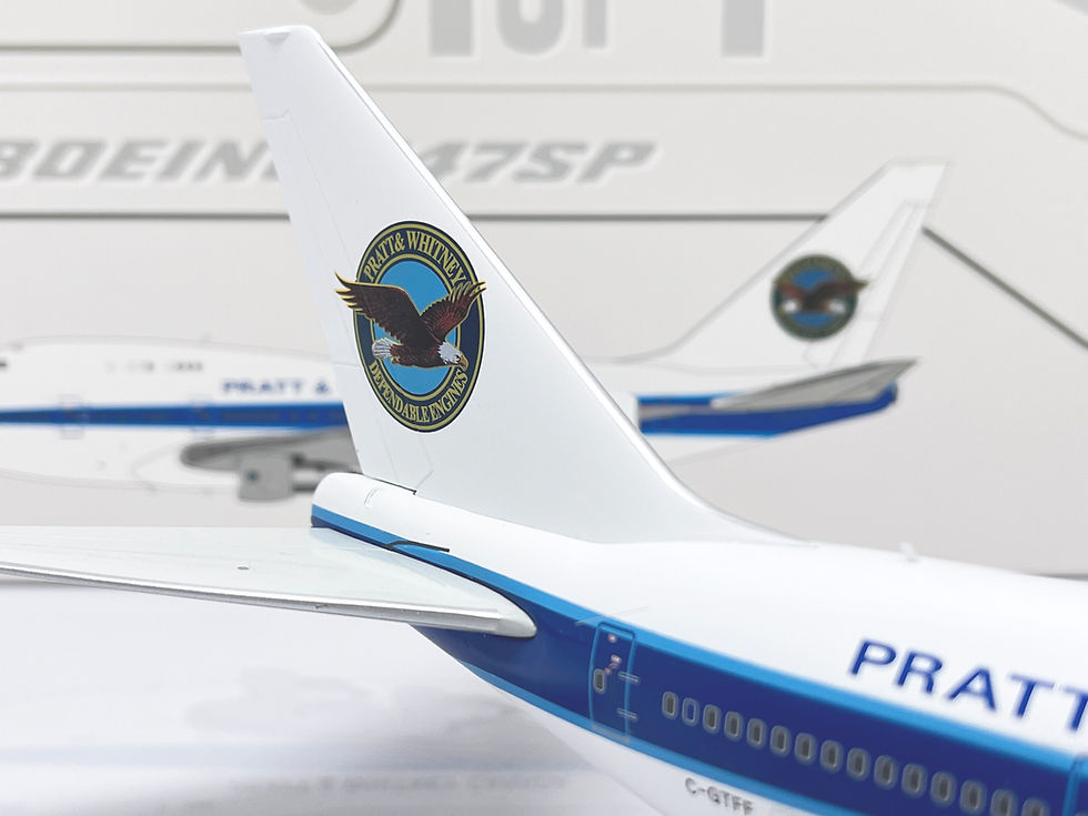 Thumbnail: Pratt & Whitney Canada B747SP Reg: C-GTFF Diecast 1:200 JC Wings XX20286 (E)
