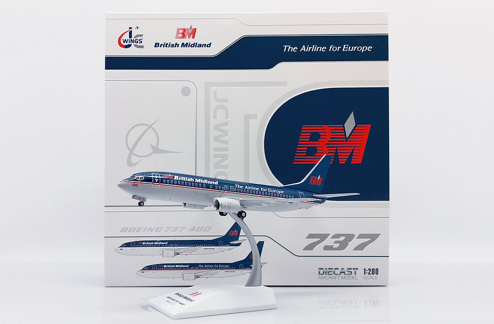British Midland Airways B737-400 Reg: G-OBMG JC Wings 1:200 Diecast XX20261