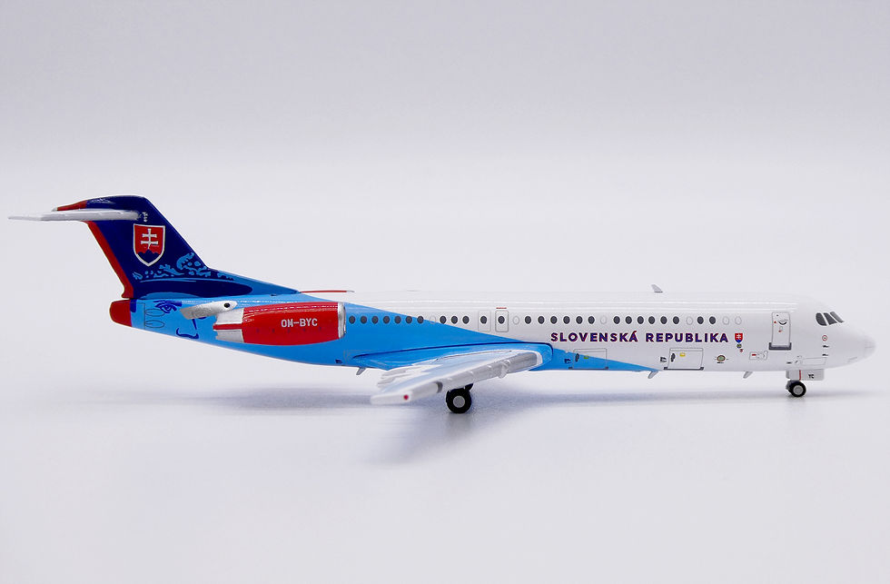 Slovakia Fokker 100 Reg: OM-BYC JC Wings Scale 1:400 Diecast Model LH4236