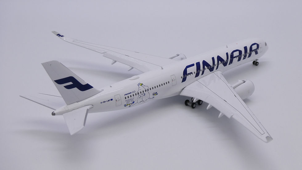 Thumbnail: "Flaps Down" Finnair A350-900XWB Reg: OH-LWP JC Wings 1:400 Diecast XX40144A (E)