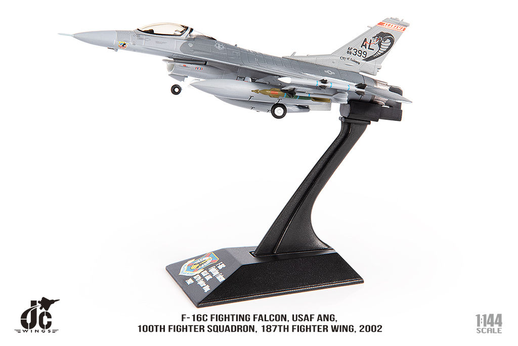 F-16C, USAF ANG, 100th Fighter Squadron, 2002, 1/144, JCW-144-F16-006