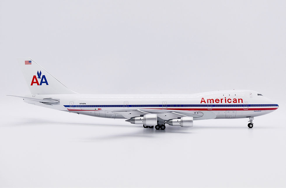 Thumbnail: American Airlines B747-100 Reg: N743PA "White" JC Wings 1:200 Diecast XX20292