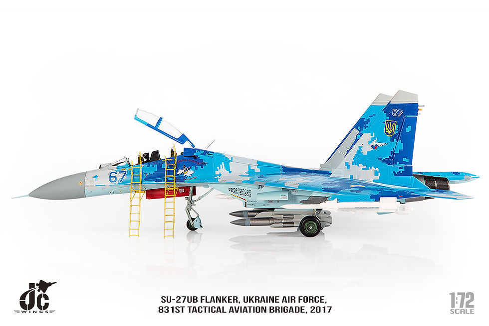 Thumbnail: Su-27UB Flanker, Ukraine Air Force, 831st TAB, Reg: 67, 1/72 JCW-72-SU27-012