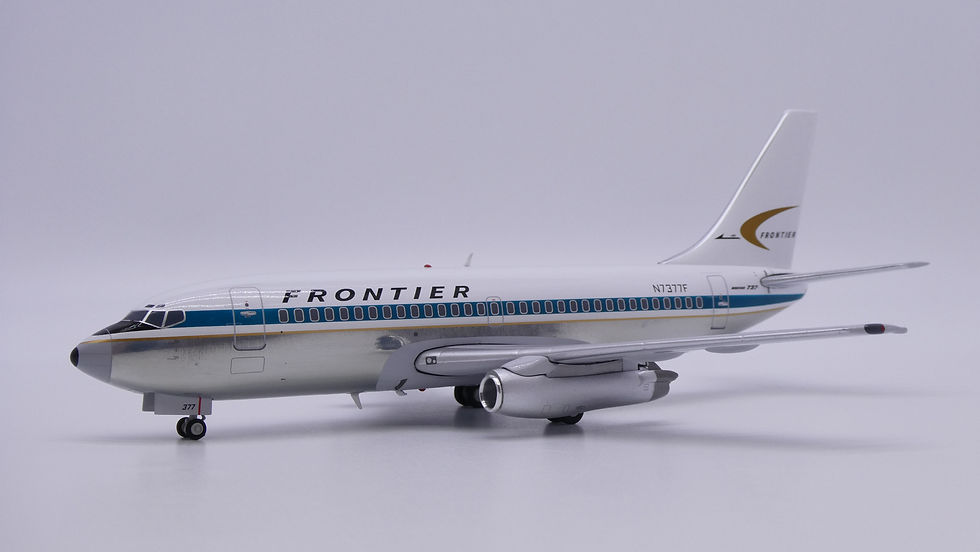 Thumbnail: Frontier Airlines B737-200 N7377F "polish" JC Wings Scale 1:200 Diecast XX20506