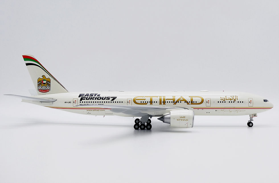 Thumbnail: Etihad B777-200LR Reg: A6-LRE JC Wings Scale 1:200 Diecast model XX20323