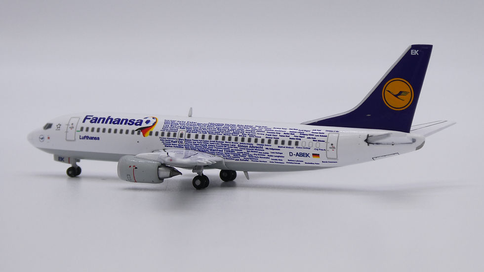 Thumbnail: Lufthansa B737-300 Reg: D-ABEK "Fanhansa" EW Wings 1:400 Diecast EW4733001 (E)
