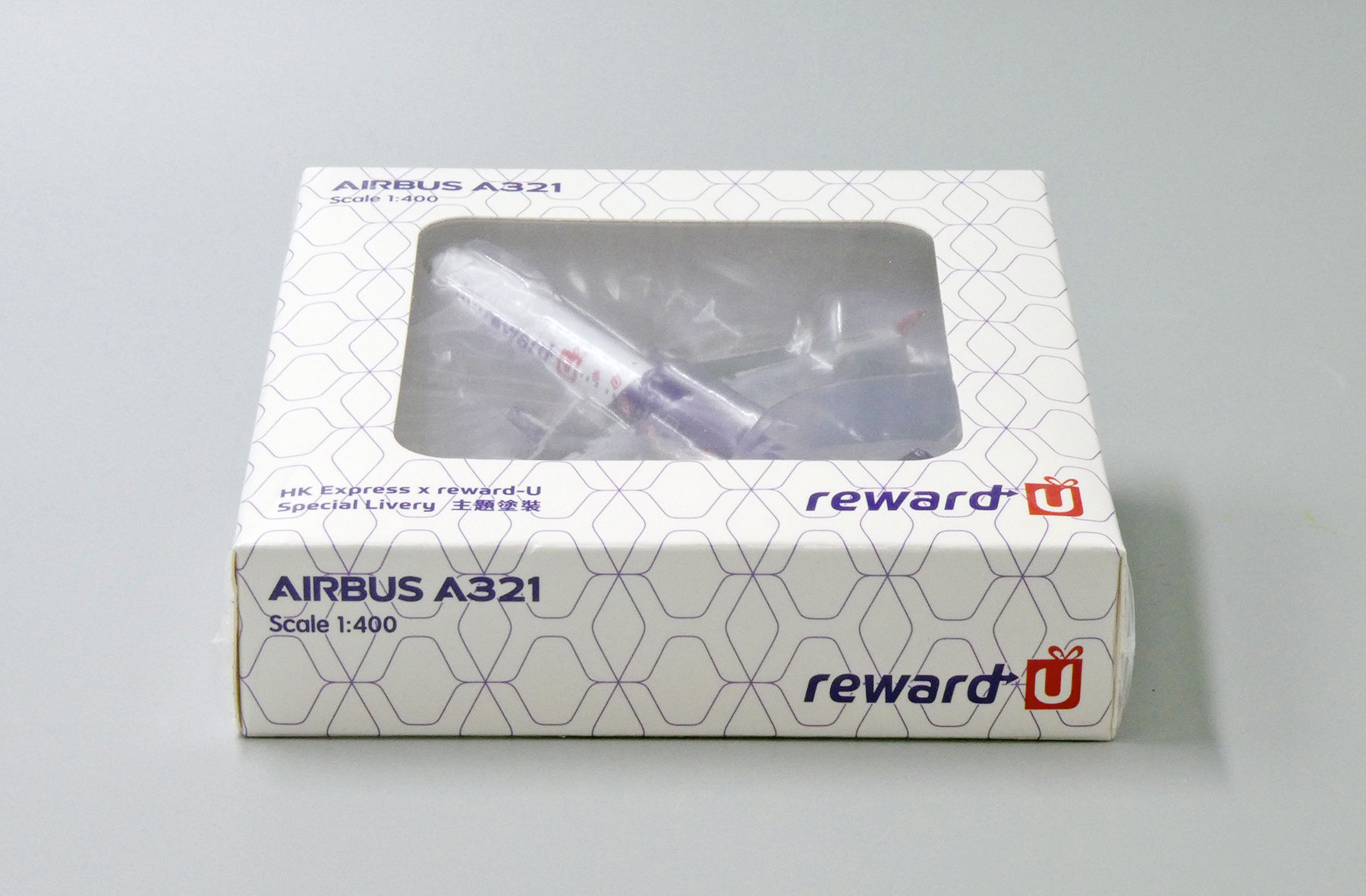 HK Express A321 ''reward-U'' Reg: B-LEJ Scale 1:400 JC Wings Diecast 500860