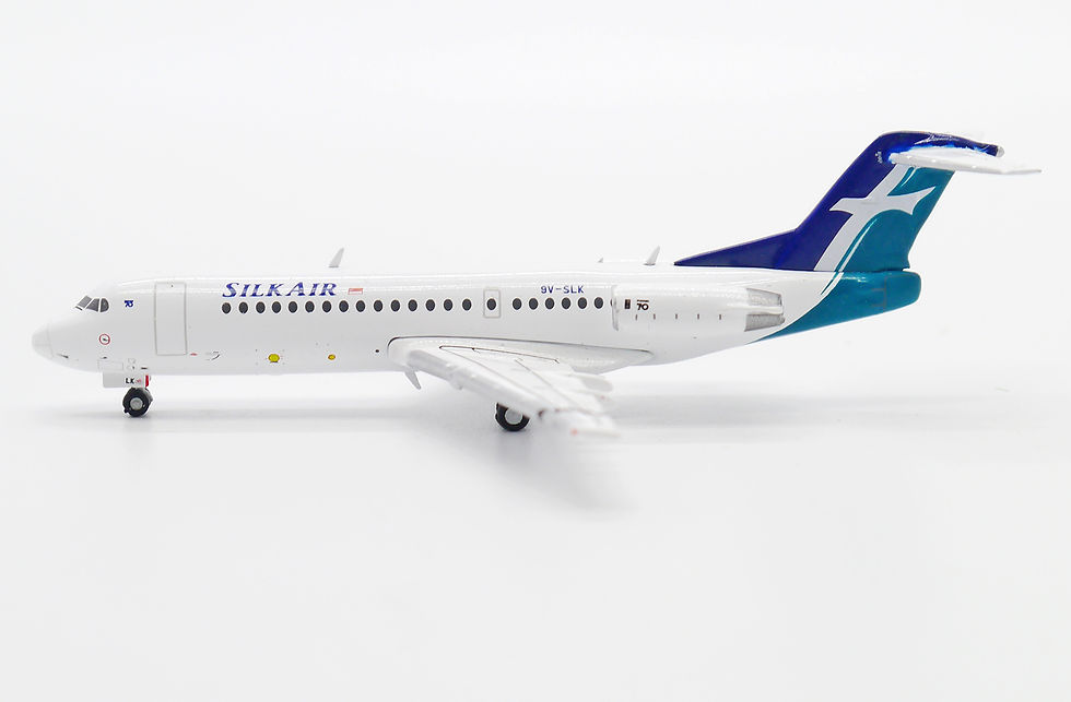 Thumbnail: SilkAir Fokker 70 Reg: 9V-SLK EW Wings Scale 1:400 Diecast Model EW4F70002 (E)