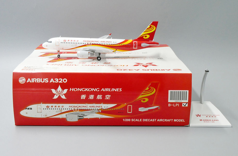 Hong Kong Airlines A320 Reg: B-LPI JC Wings Scale 1:200 Diecast Model LH2219 (E)