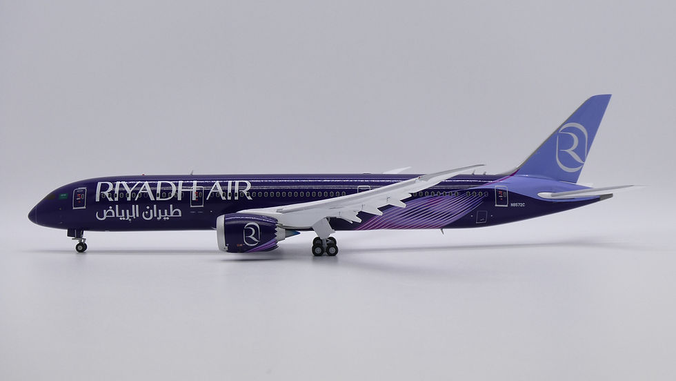 Thumbnail: "Flaps Down" Riyadh Air B787-9 Reg: N8572C JC Wings Diecast 1:200 XX20426A (E)