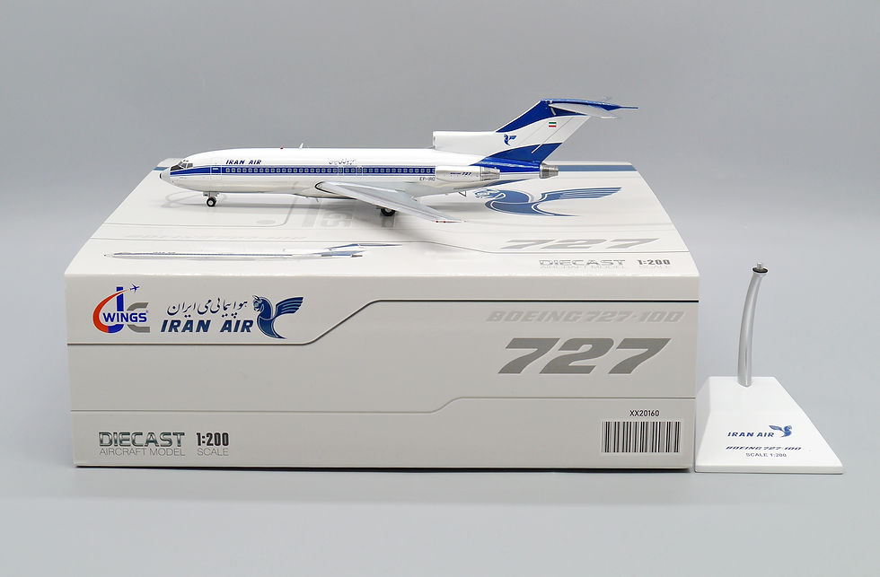 Iran Air B727-100 Reg: EP-IRD "polish" JC Wings Scale 1:200 Diecast XX20160