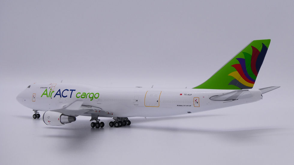 Thumbnail: ACT Airlines B747-400(BDSF) Reg: TC-ACF Scale 1:400 JC Wings Diecast LH4250