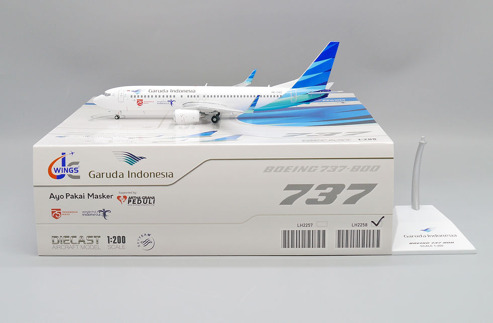 Garuda Indonesia B737-800 Reg: PK-GMZ JC Wings Scale 1:200 Diecast LH2258