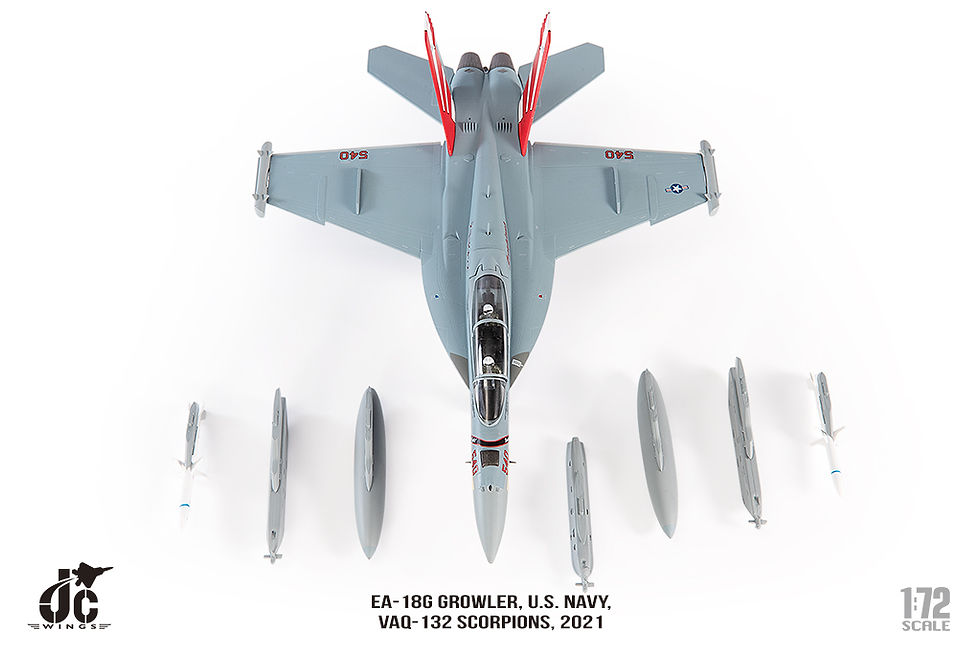 Thumbnail: F/A-18G Growlerv, US Navy, VAQ-132 Scorpions, 2021, 168251, 1/72, JCW-72-F18-017