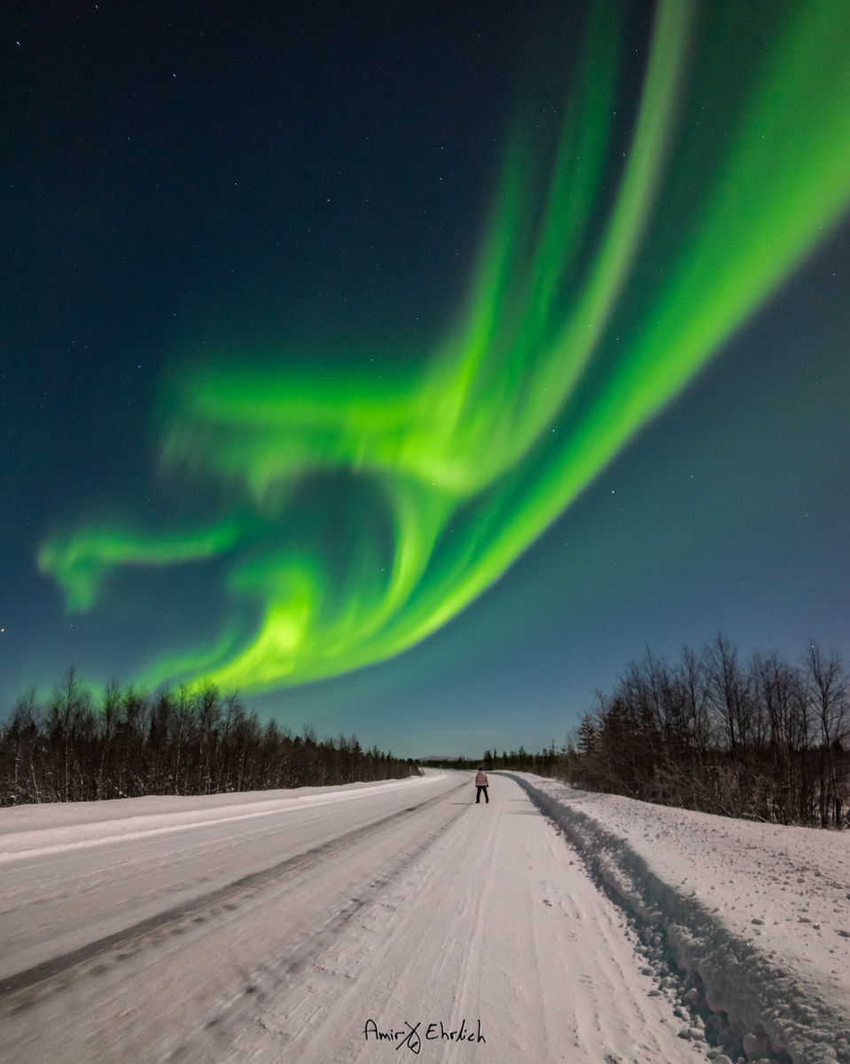Aurora Boralis / Northern lights in Lapland, Russia