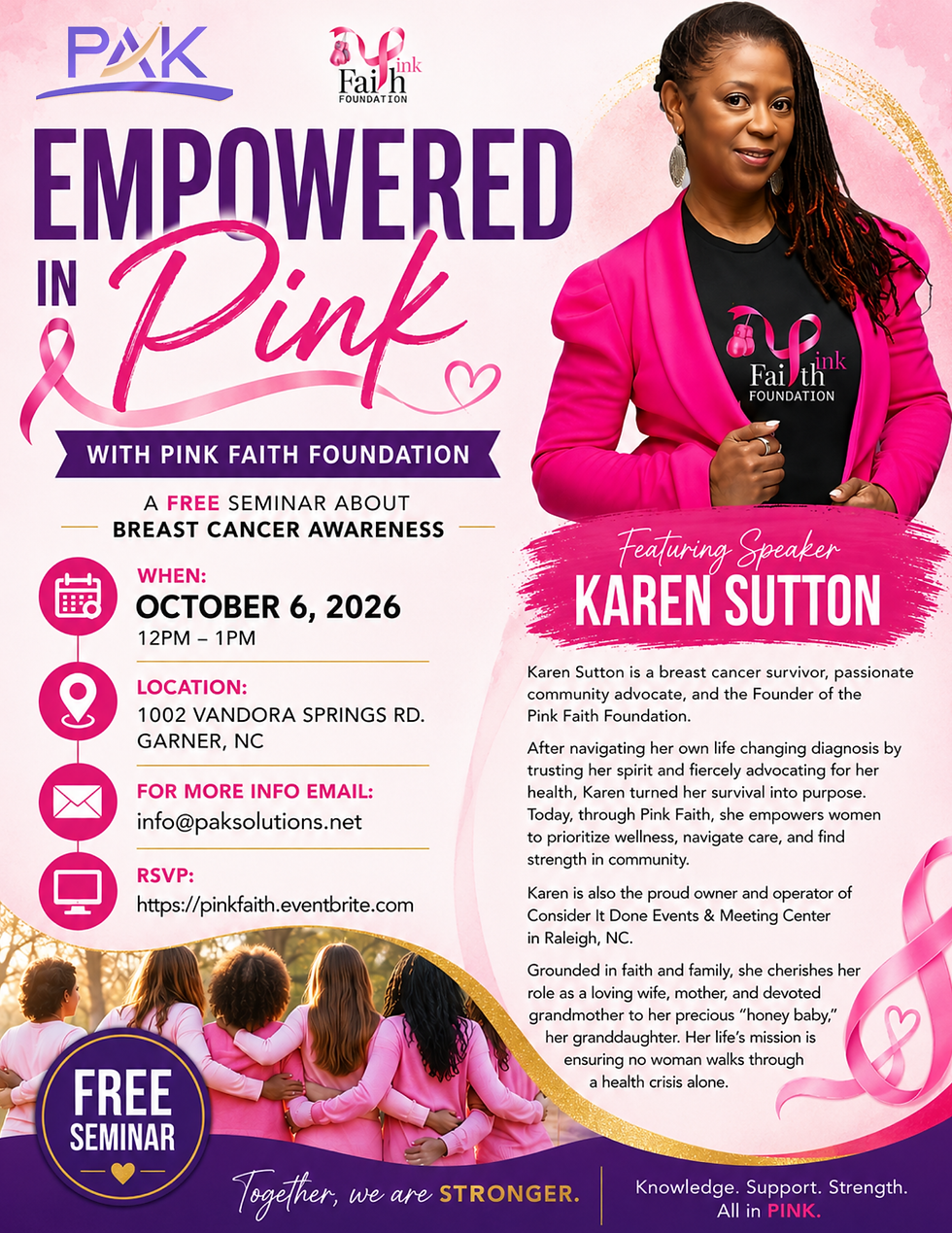 Empowered in Pink with Pink Faith Foundation