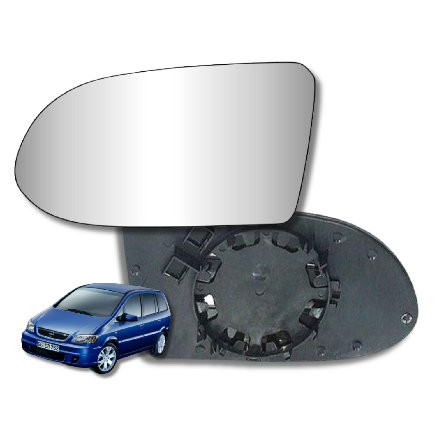 Opel Zafira 1999-2005 Luneta espejo retrovisor Original