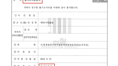 특정범죄가중처벌법 도주치상 혐의 불기소처분