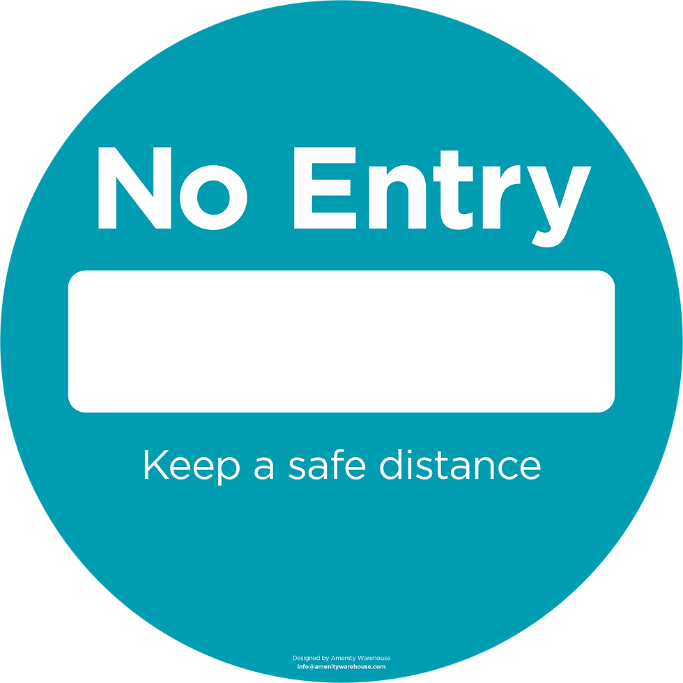 Thumbnail: No Entry Round Sticker (Pack of 10)