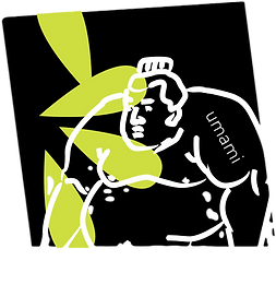 Coaster with sumo wrestler, created by React Design for Umami, a Japanese restaurant at Le Meridien Hotel Hong