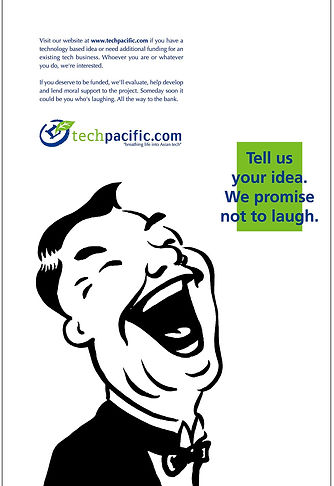 Main character created for the TechPacific ad campaign