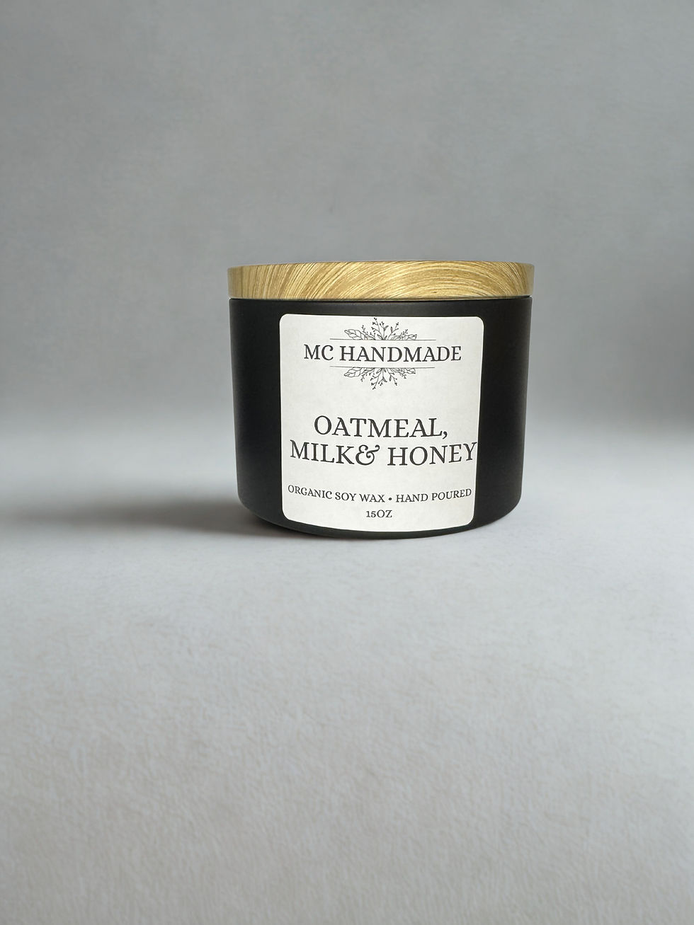 Oatmeal Milk & Honey Organic Soy Wax Candle
