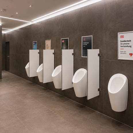 Moderner WC-Bereich mit klarer Linie