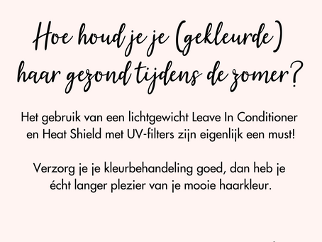 Hoe houd je je haar (gekleurde) haar gezond tijdens de zomer?