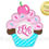 Thumbnail: Monogram Cupcake with Cherry and Sprinkles