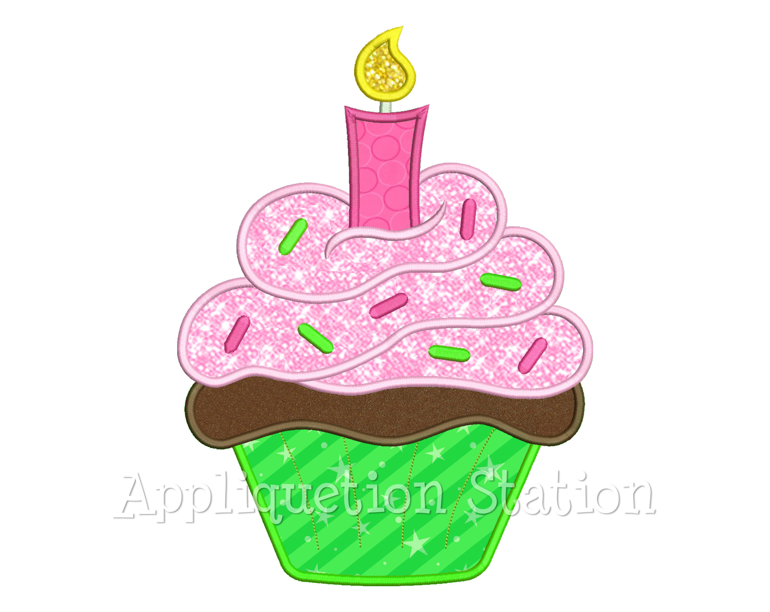 Cupcake Birthday Candle
