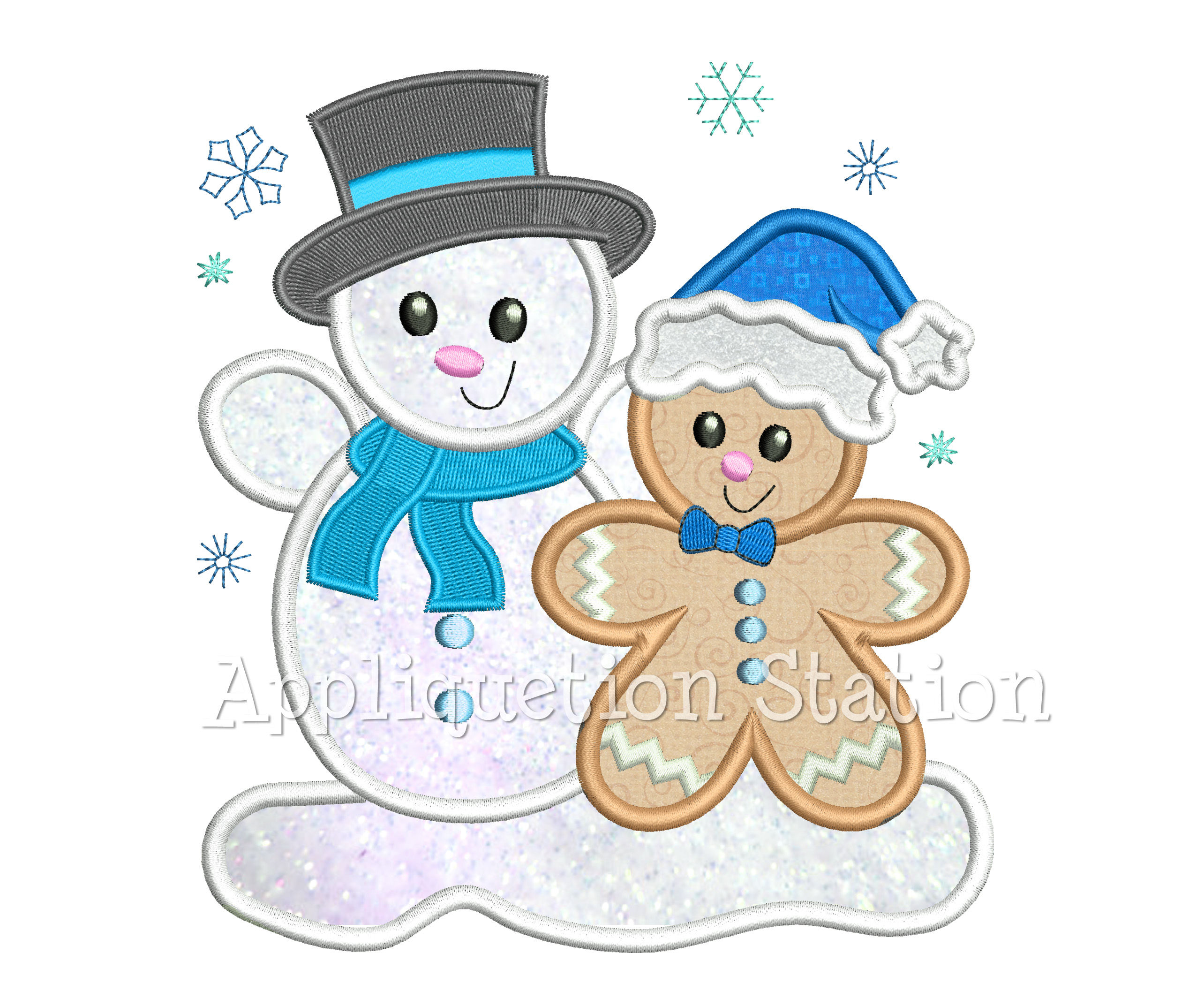 Ginger Baby Boy Building Snowman