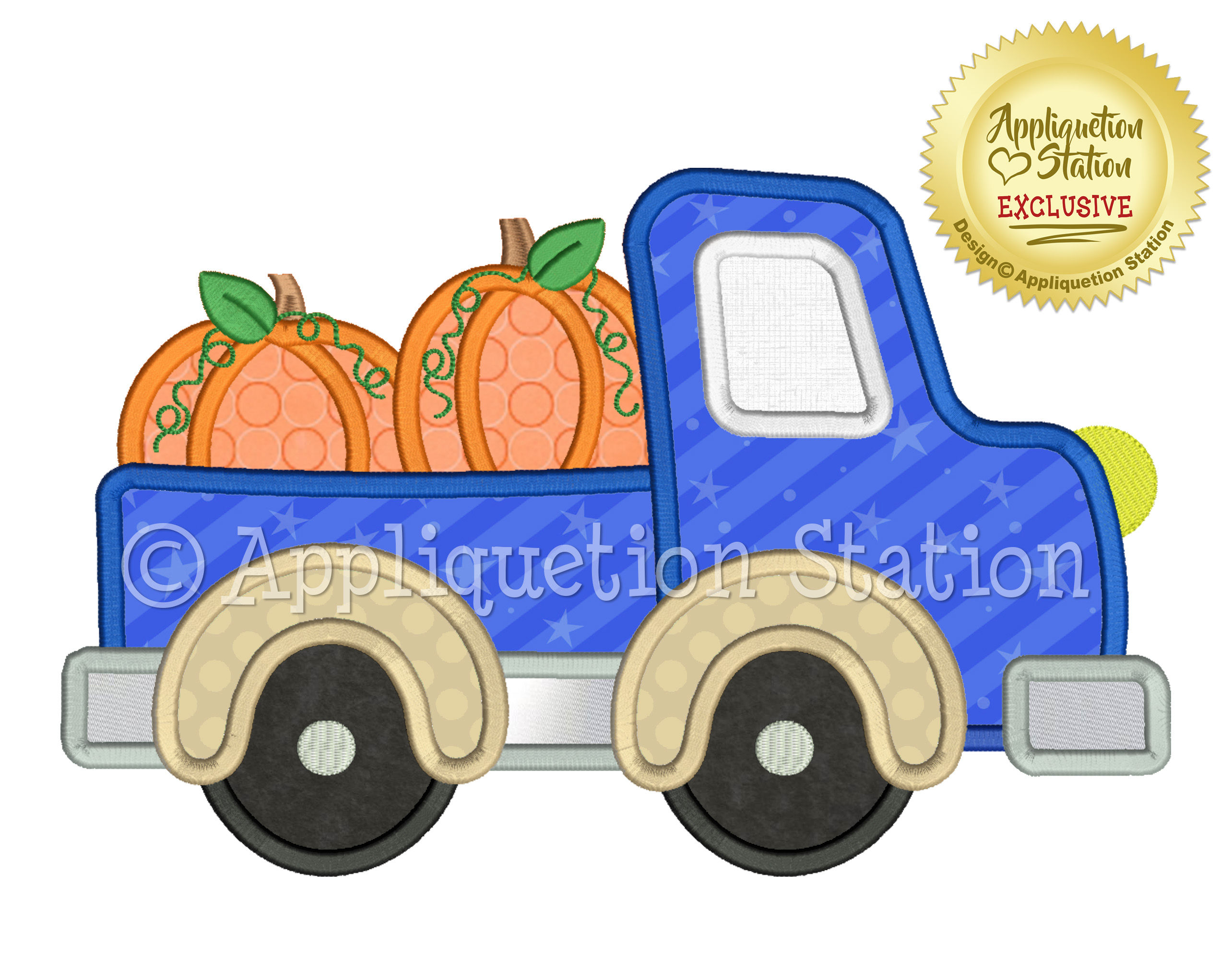 Pickup Truck with Pumpkin