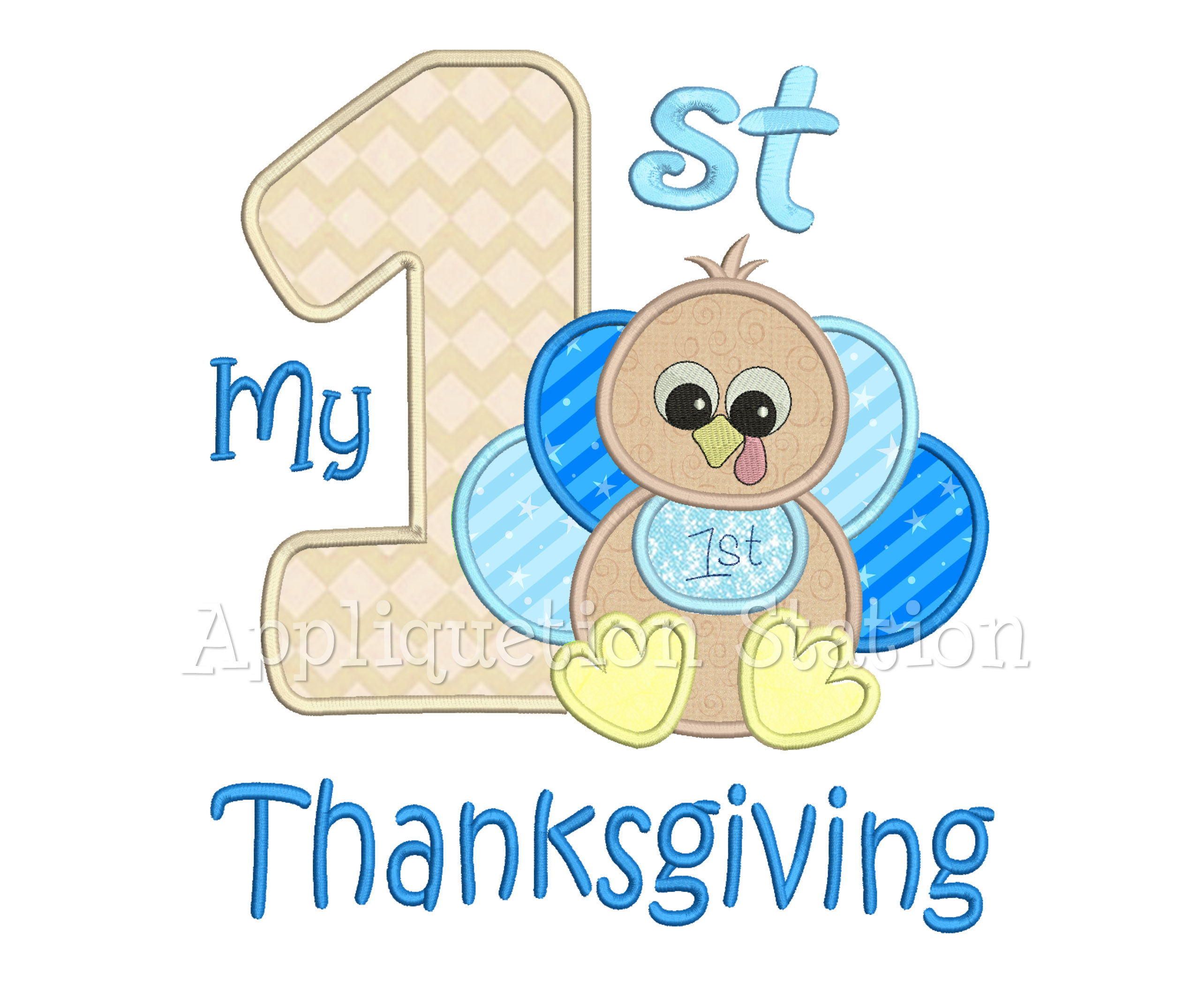 My 1st Thanksgiving Baby Boy Turkey