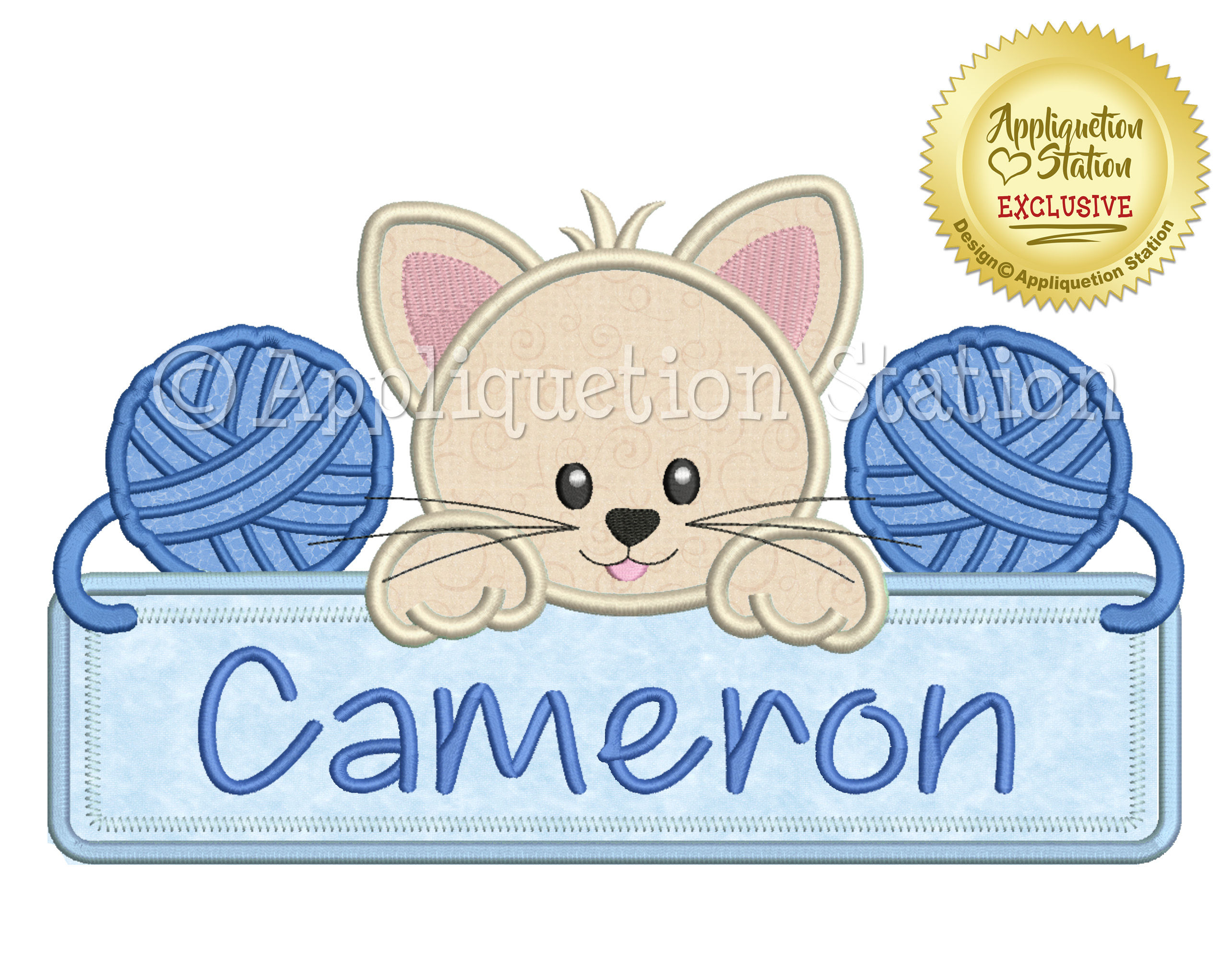 Kitten Name Plate