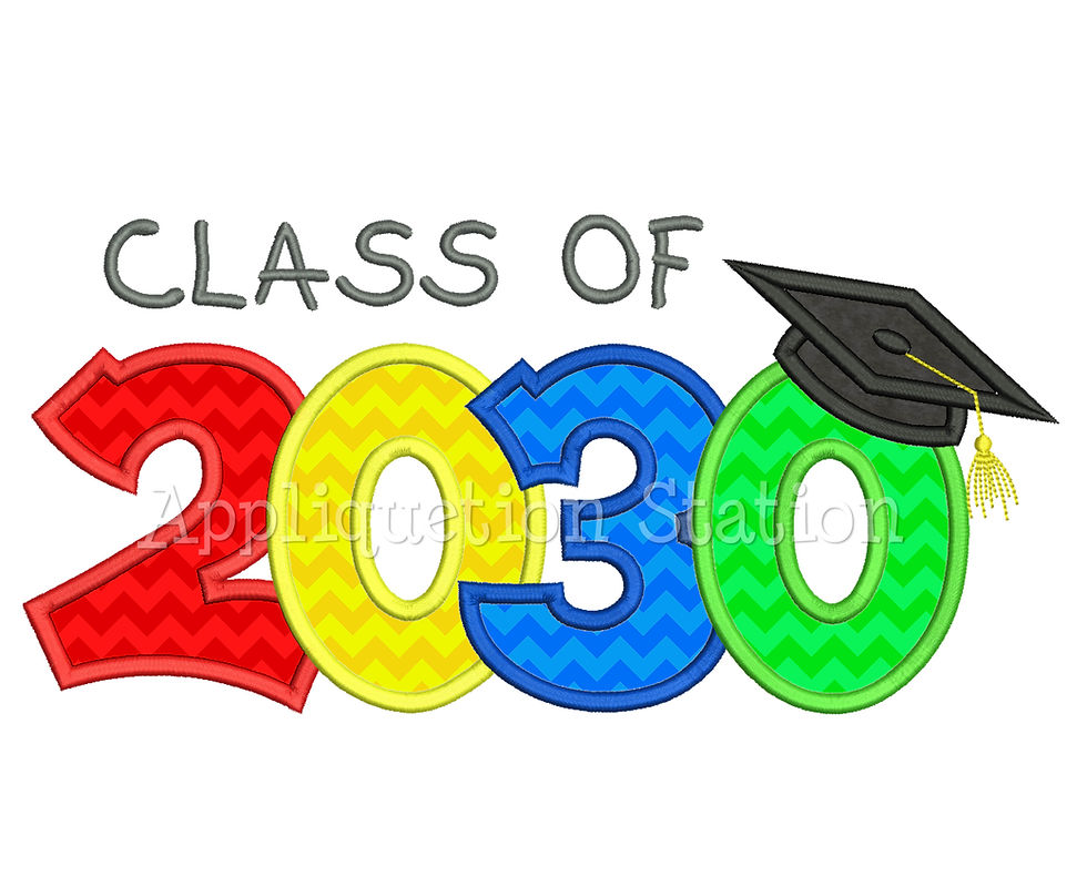 Class of 2030 Graduation Cap