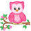 Thumbnail: Cute zoo animal baby owl applique design – digital download for machine embroidery with satin stitch for diy projects