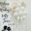 Thumbnail: Wedding Balloon Board with Balloon Garland & Easel