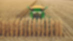 Récolte du maïs avec batteuse John Deere