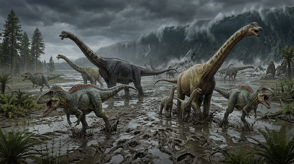 Acrocanthosaurus and Sauroposeidon