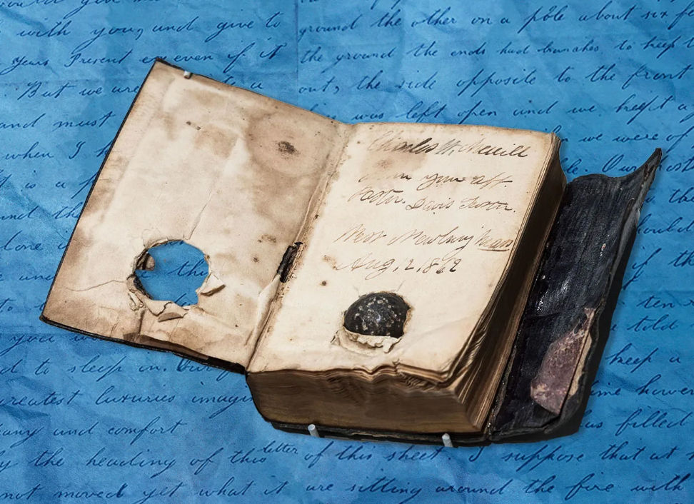 How Union Soldier Charles W. Merrill's Bible Stopped a Bullet