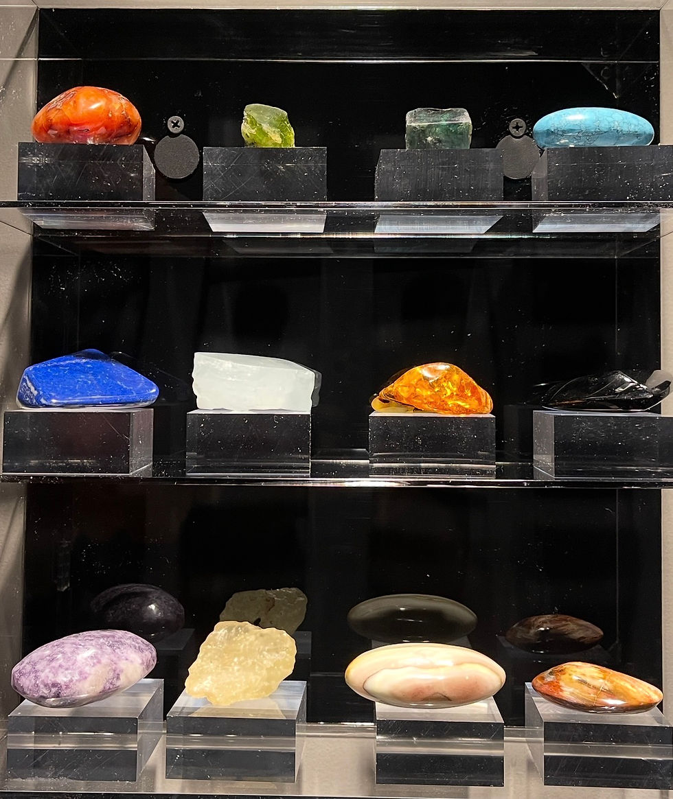 Breastplate Stones Exhibit at The Flood Museum