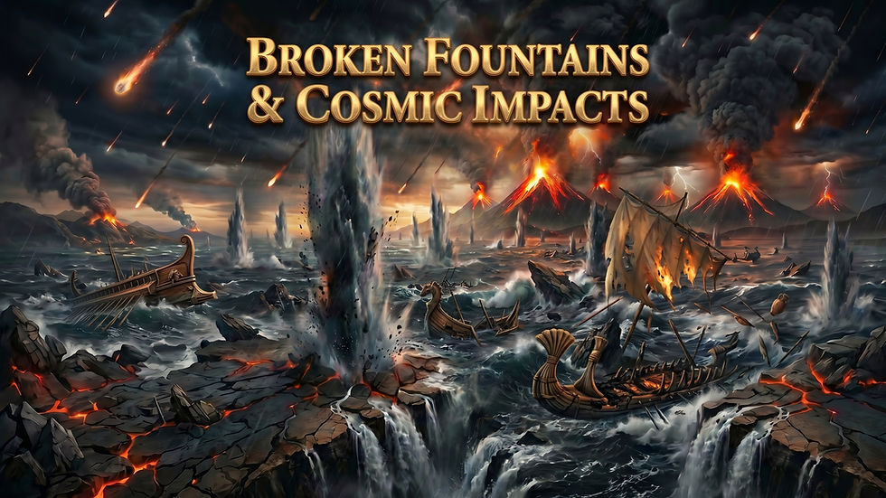 Broken Fountains & Cosmic Impacts
